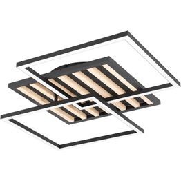 Kattovalaisin Eglo Cembrano 53x53cm 12.5W LED 3000K 1750lm IP20 musta/puu