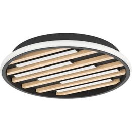 Kattovalaisin Eglo Cembrano Ø38.5cm 21W LED 3000K 2300lm IP20 musta/puu