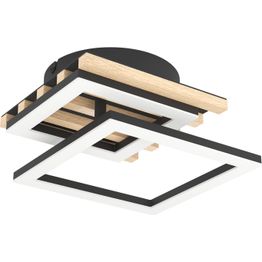 Kattovalaisin Eglo Cembrano 31x34cm 12W LED 3000K 1300lm IP20 musta/puu