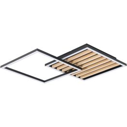 Kattovalaisin Eglo Cembrano 48.5x48.5cm 30W LED 3000K 3300lm IP20 musta/puu