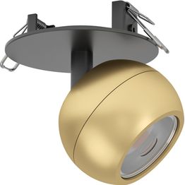 Spottivalaisin Eglo Mengibar sphere Ø9cm 4.8W LED 2700/4000/6500K 450lm himmennettävä IP20 kulta/musta