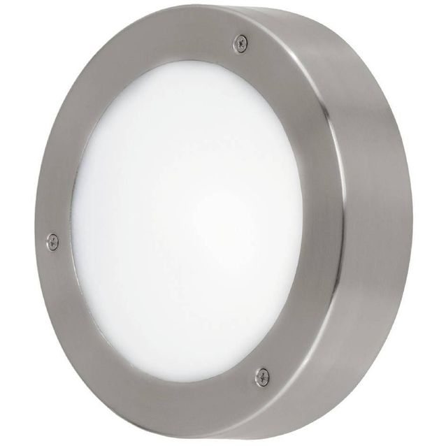 LED-katto-/seinävalaisin Eglo Vento 2, ruostumaton teräs/valkoinen