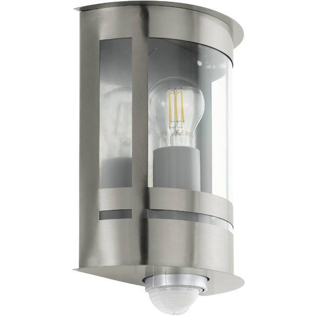 Ulkoseinävalaisin Eglo Tribano liiketunnistimella teräs