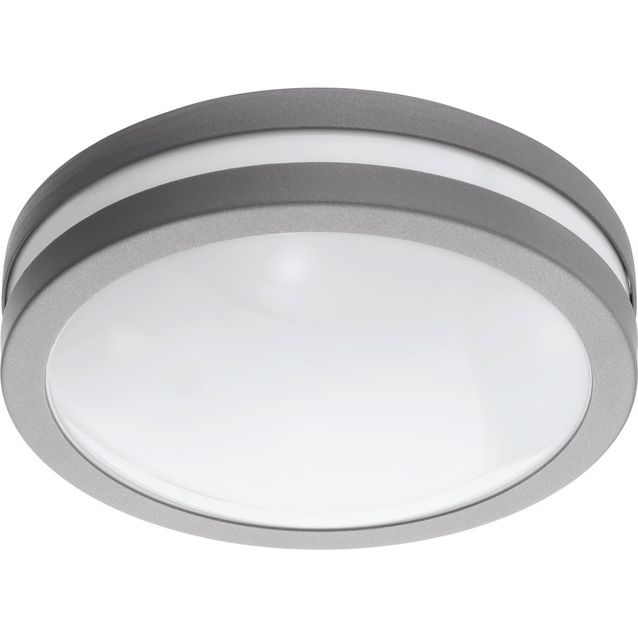 Ulkokattovalaisin Eglo Locana-c connect-c Ø26cm 14W LED 3000K IP44 hopea/valkoinen