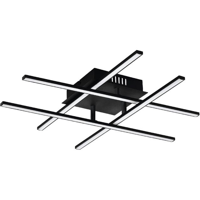 LED-kattovalaisin Eglo Lasana 3 4-osainen musta