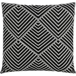 Koristetyyny Eglo Living Chevery Graphic, 45x45cm, musta/valkoinen