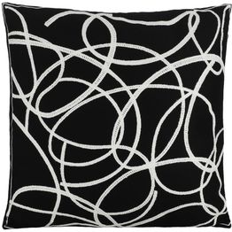 Koristetyyny Eglo Living Chevery Abstract, 45x45cm, musta/valkoinen