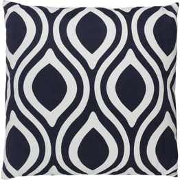 Koristetyyny Eglo Living Chevery, 45x45cm, musta/sininen