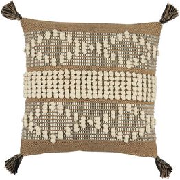 Koristetyyny Eglo Living Chevery, 50x50cm, ruskea/kerma