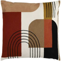 Koristetyyny Eglo Living Berhala, 45x45cm, punainen/ruskea