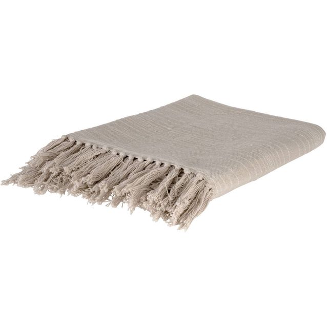 Torkkupeitto Eglo Living Longlac, 170x130cm, beige/valkoinen