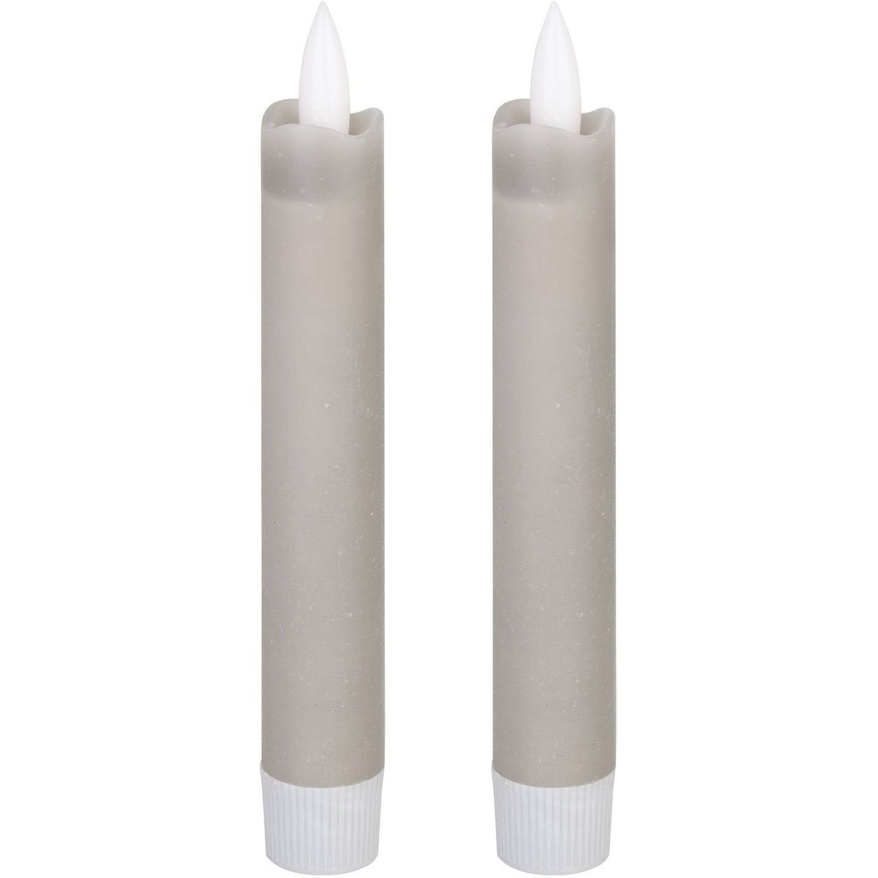 Led-kynttilä Eglo Living Antanabe, 15cm, harmaa, 2kpl