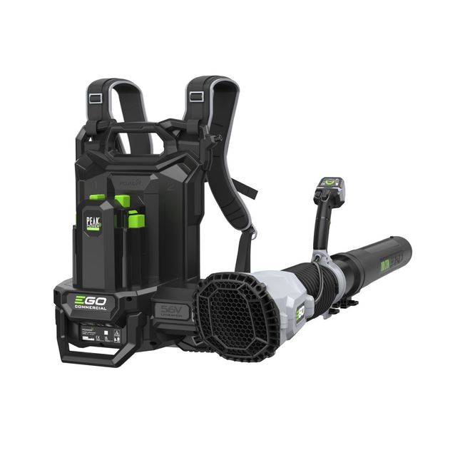 Akkukäyttöinen Ego Power Plus reppupuhallin, 2 akulle, säädettävä teho, 1360m3, 26Nm