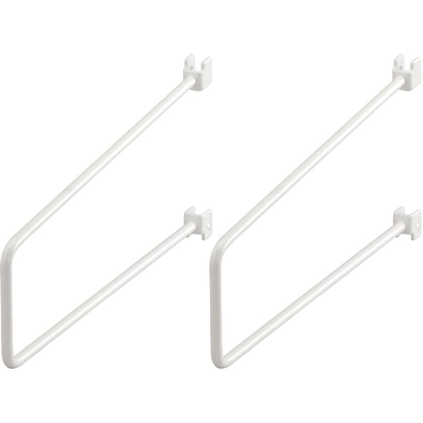 Kirjatuki Elfa Classic 250mm seinäkiskoon, valkoinen, 2kpl/pkt