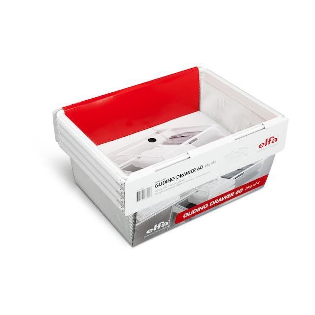 Ulosvedettävä meshkori Elfa valkoinen 4 kpl