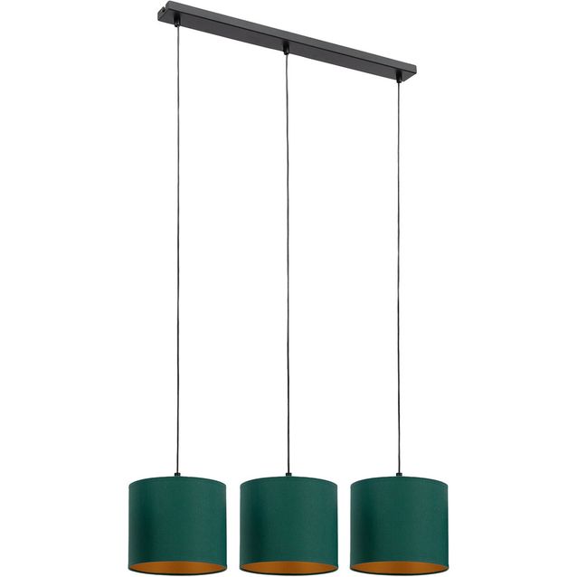 Riippuvalaisin Eltap Vespillo, 18x75x105cm, 3-osainen, E27, tummanvihreä