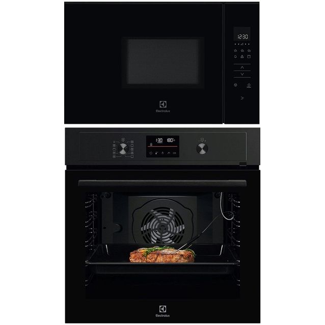 Keittiöpaketti Electrolux - COP800B kalusteuuni ja KMFD172NB mikroaaltouuni, musta
