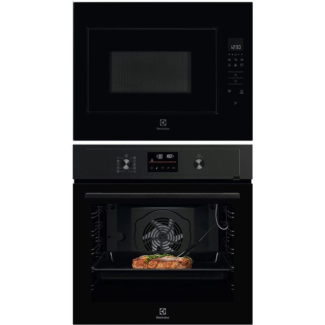 Keittiöpaketti Electrolux - COP800B kalusteuuni ja KMFD264NB mikroaaltouuni, musta