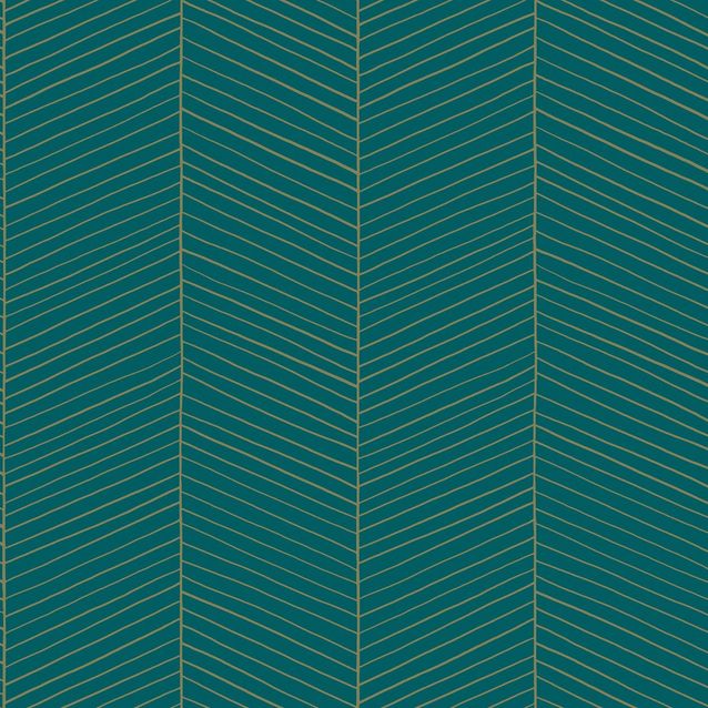 Tapetti Esta Art Deco 139200, 0.53x10.05m, non-woven, vihreä