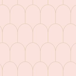 Tapetti Esta Art Deco 139201, non-woven, Art Deco, vaaleanpunainen