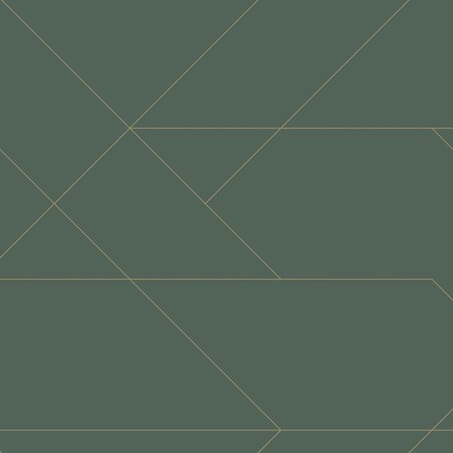 Tapetti Esta Art Deco 139212, 0.53x10.05m, non-woven, vihreä