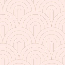 Tapetti Esta Art Deco 139217, non-woven, vaaleanpunainen