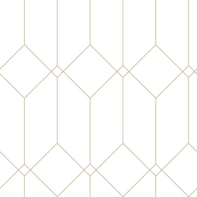 Tapetti Esta Art Deco 139223, 0.53x10.05m, non-woven, valkoinen