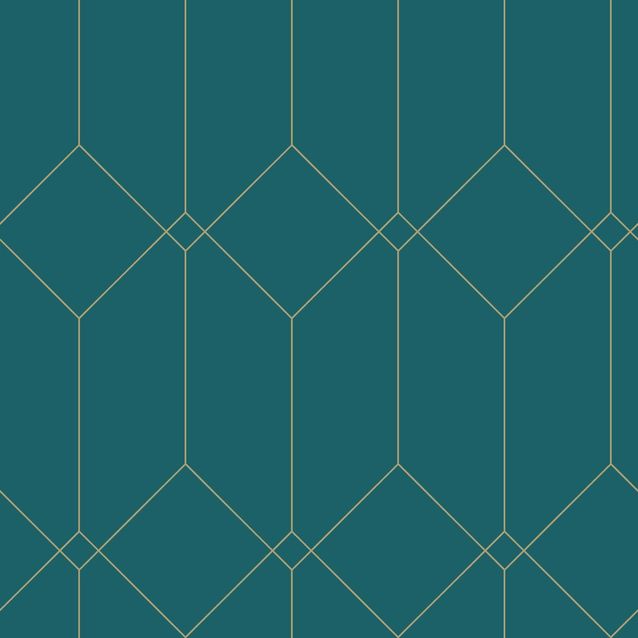 Tapetti Esta Art Deco 139224, 0.53x10.05m, non-woven, vihreä