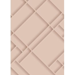 Paneelitapetti PhotowallXL 3D wall Paneling Diagonal 2,00x2,79 m roosa
