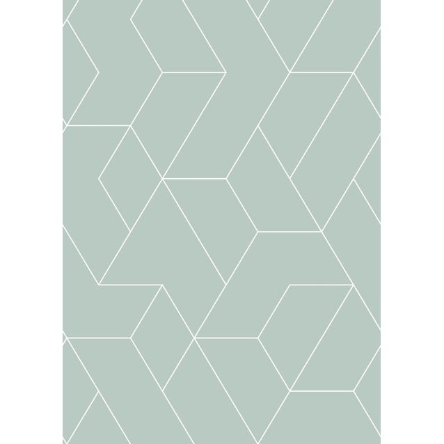 Paneelitapetti PhotowallXL Graphic Lines 2,00x2,79 m vihreä