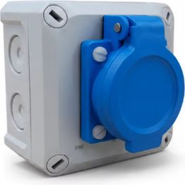 Supersukopistorasia Etherma, sähköajoneuvon lataukseen ja auton lämmitykseen, 16A/250V