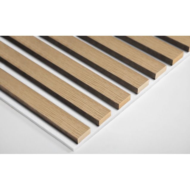 Akustiikkalevy/rimapaneeli Ewona AcuDesign, 22x600mm, valkoinen pohja, eri vaihtoehtoja