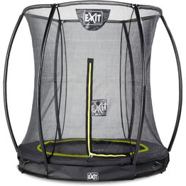 Maatrampoliini Exit Silhouette Ground pyöreä sis. turvaverkko musta eri kokoja