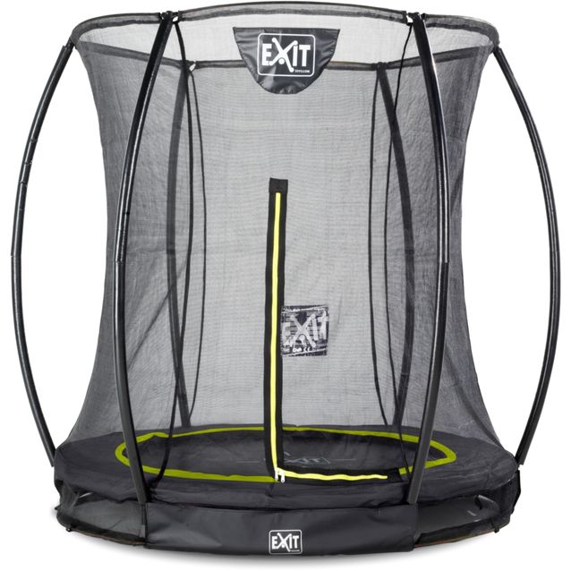 Maatrampoliini Exit Silhouette Ground pyöreä musta