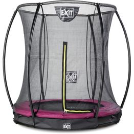 Maatrampoliini Exit Silhouette Ground pyöreä sis. turvaverkko pinkki eri kokoja
