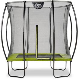 Trampoliini Exit Silhouette sis. turvaverkko lime eri kokoja