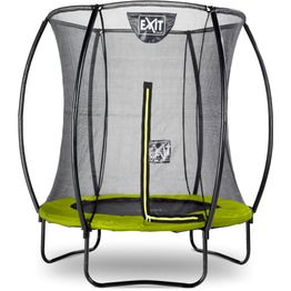 Trampoliini Exit Silhouette pyöreä sis. turvaverkko lime eri kokoja