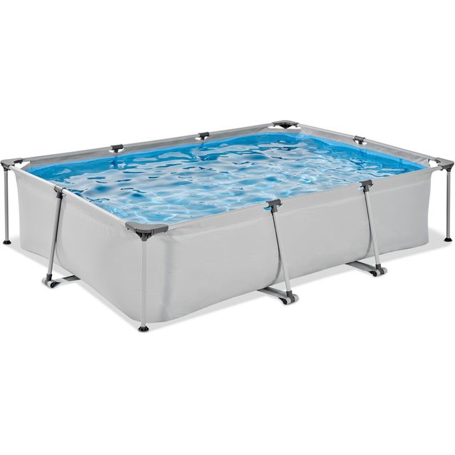 Harmaa runkoallas EXIT, 300 x 200 x 65 cm, suodatinpumpulla