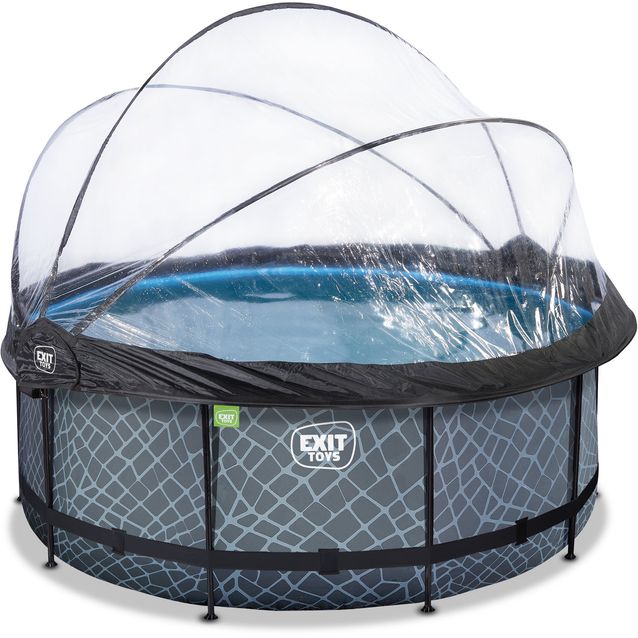 Runkoallas EXIT, hiekkasuodatinpumpulla, allaskuvulla