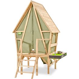 Leikkimökki Yuki 350 EXIT, liukumäellä ja mutakeittiöllä