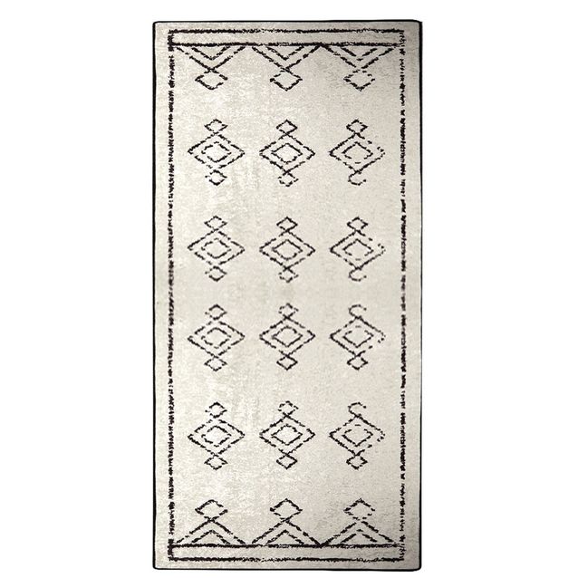 Käytävämatto Linento Eaves mustavalkoinen, eri kokoja