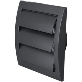 Ilmanvaihtosäleikkö Eiroplast ND10ZA 148x153 mm Ø100 mm antrasiitti