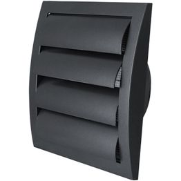Ilmanvaihtosäleikkö Eiroplast ND12ZA 190x190 mm Ø125 mm antrasiitti