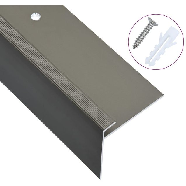 F muotoiset portaikon suojukset 15 kpl alumiini 90 cm ruskea