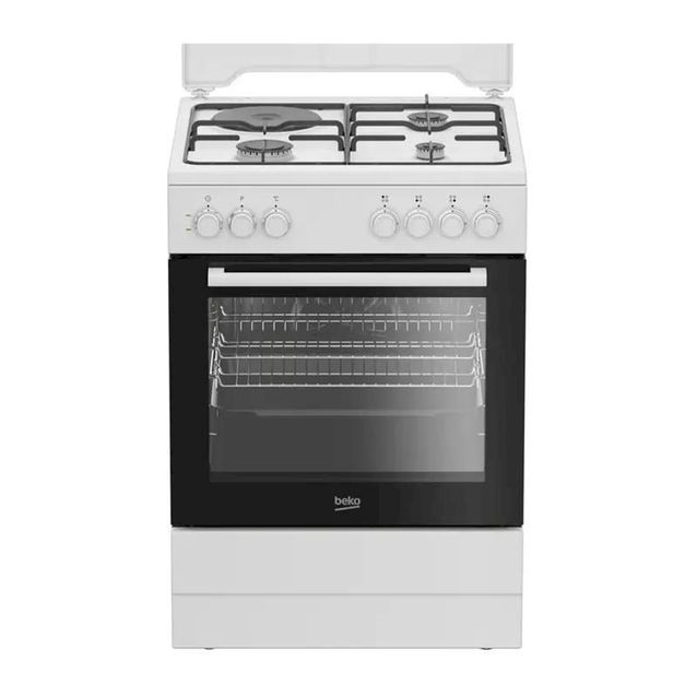 Kaasuliesi sähköuunilla Beko FBE63131WCS, 60cm, valkoinen