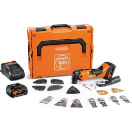Akkumonitoimityökalu Fein Akku MultiMaster 500 Plus Top AmpShare 2x4,0 Ah akuilla