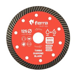 Timanttilaikka Ferra Turbo, kuiva- ja märkäleikkaukseen, ø125mm