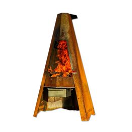 Pihagrilli FIREHUT® 1415x760x750 mm corten teräs