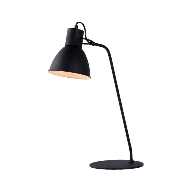 Työpöytävalaisin Lucide Shadi Ø20x50cm 40W himmennettävä musta