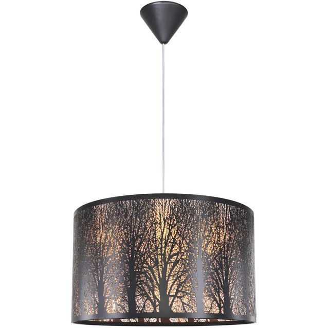Riippuvalaisin FocusLight Metsä, Ø40cm, musta